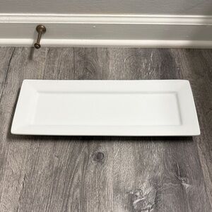Better Homes & Gardens 6” x 15” White Porcelain Serving Platter
